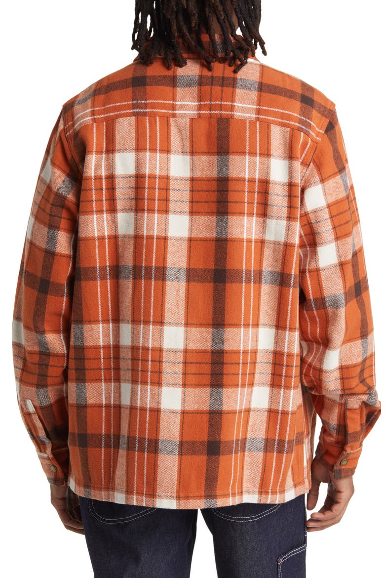 Nimmons Plaid Flannel Snap-Up Shirt, Alternate, color, NIMMONS CHECK BOMBAY BROWN