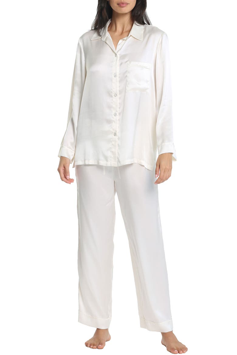 Silk Pajamas, Main, color, ECRU
