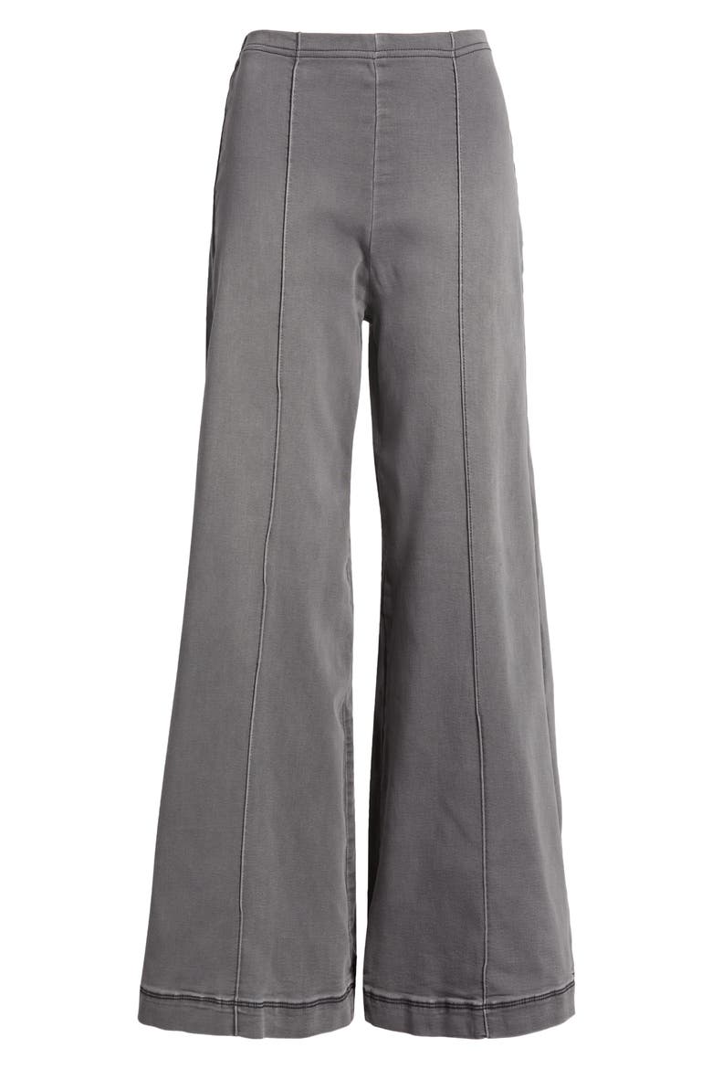 Wide Leg Pull-On Jeans, Alternate, color, VINTAGE BLACK WASH