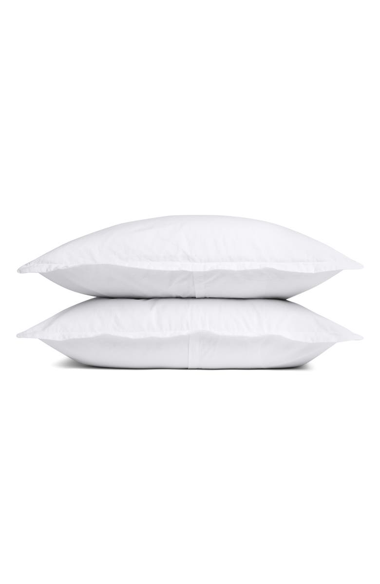 Parachute Set of 2 Brushed Cotton Shams, Main, color, White