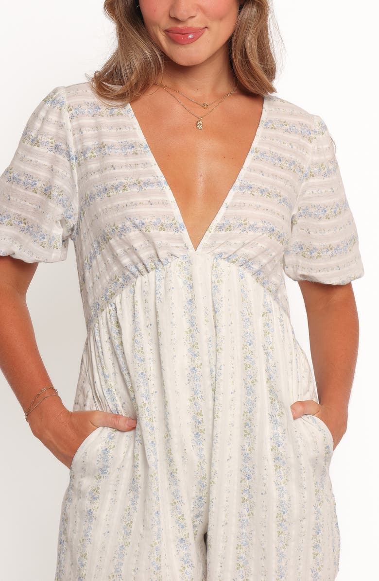 Petal & Pup Aisley Print Romper, Alternate, color, White