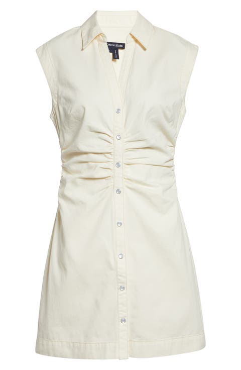 Maura Sleeveless Mini Shirtdress