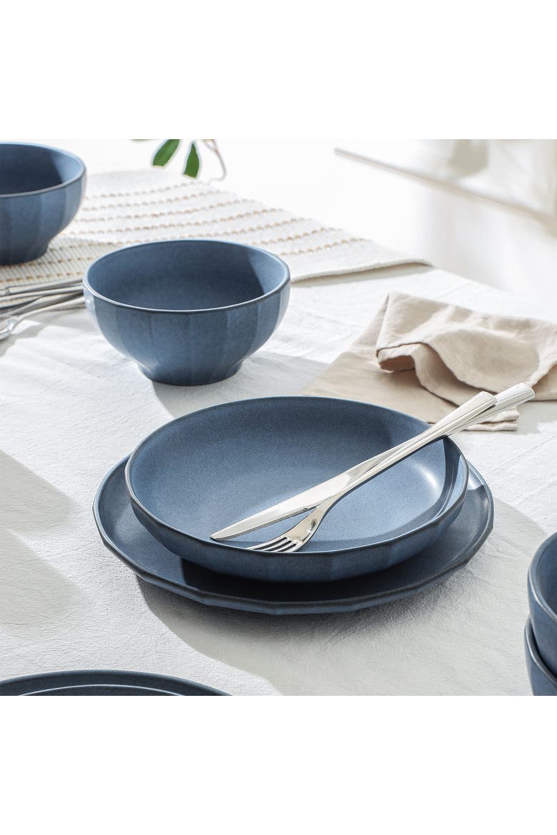 Rio Stoneware 4-Piece Pasta Bowl Set, Alternate, color, Blue