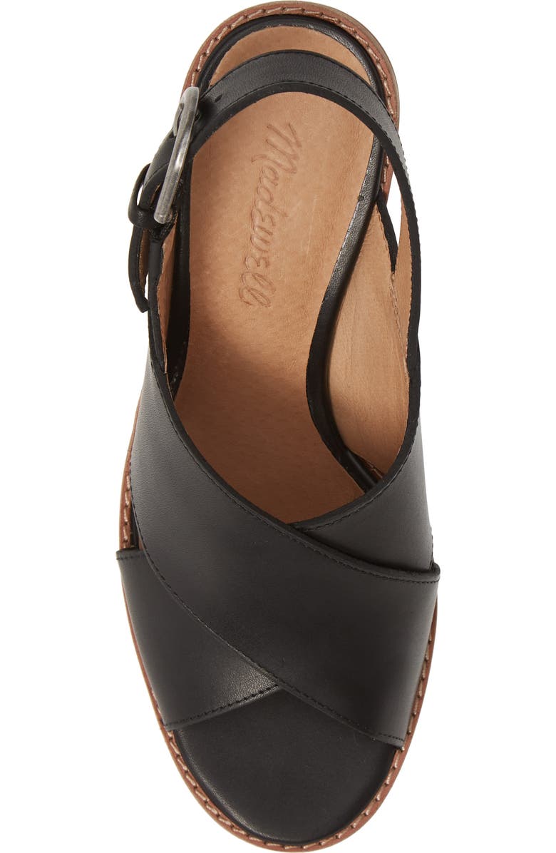 Madewell The Ruthie Crisscross Sandal, Alternate, color,