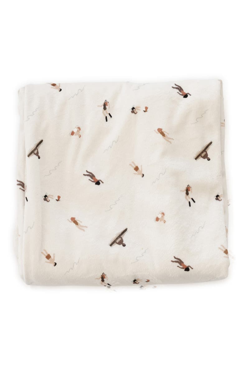 Minky Hooded Towel, Alternate, color, POOLSIDE