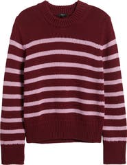 Rails Alise Stripe Crewneck Cotton Sweater