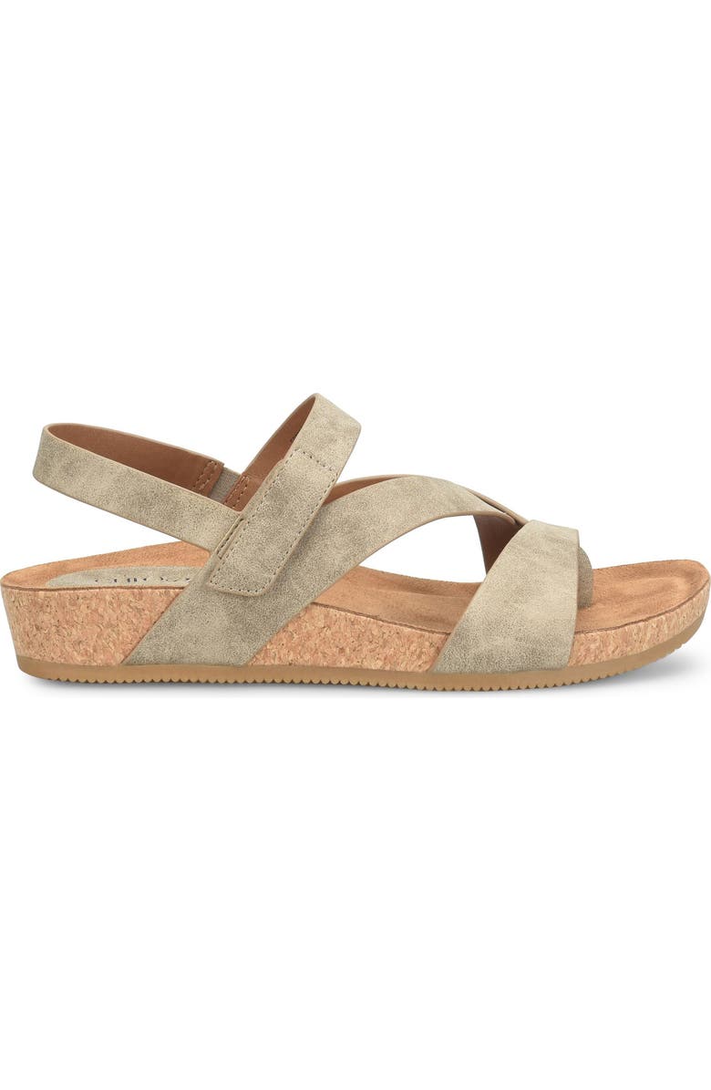 EUROSOFT Gannon Wedge Sandal, Alternate, color, Stone Taupe