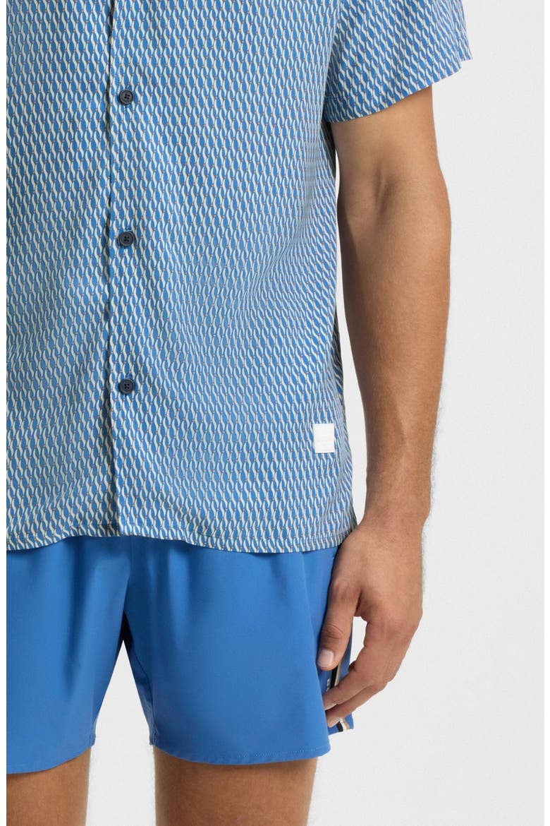 Beach Camp Shirt, Alternate, color, BLUE