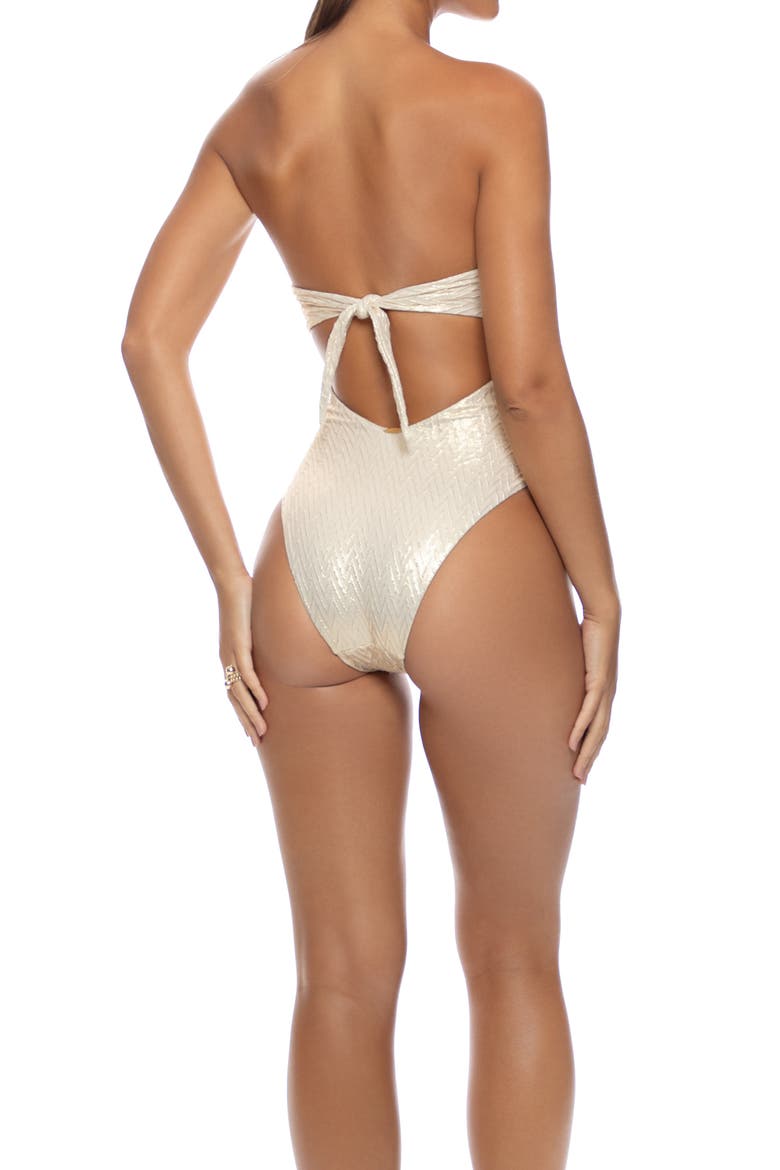 Liquid Voltage Cut Out One Piece, Alternate, color, Gold