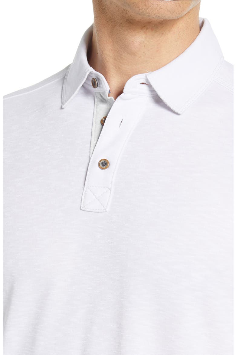 Slub Men's Polo, Alternate, color, WHITE