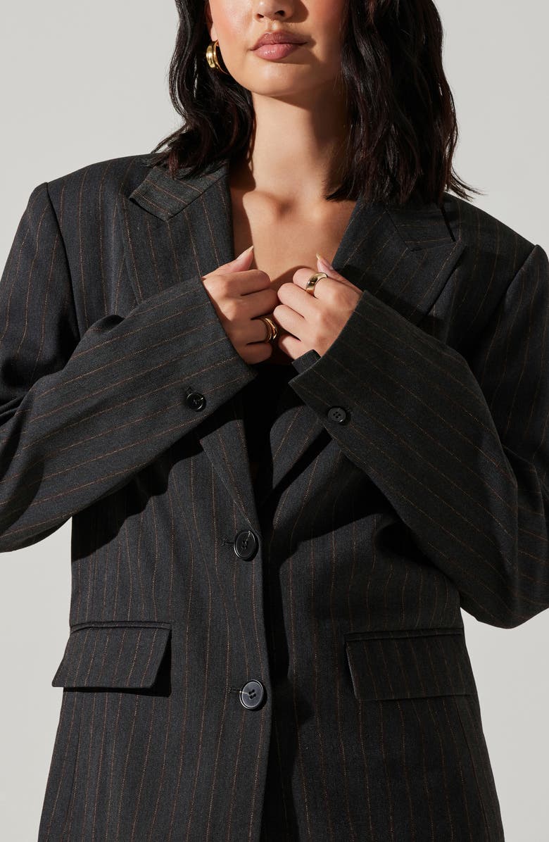 ASTR the Label Pauline Oversize Pinstripe Blazer, Alternate, color,