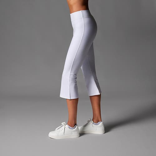 Tavi High Waisted Crop Flare Legging In Gray