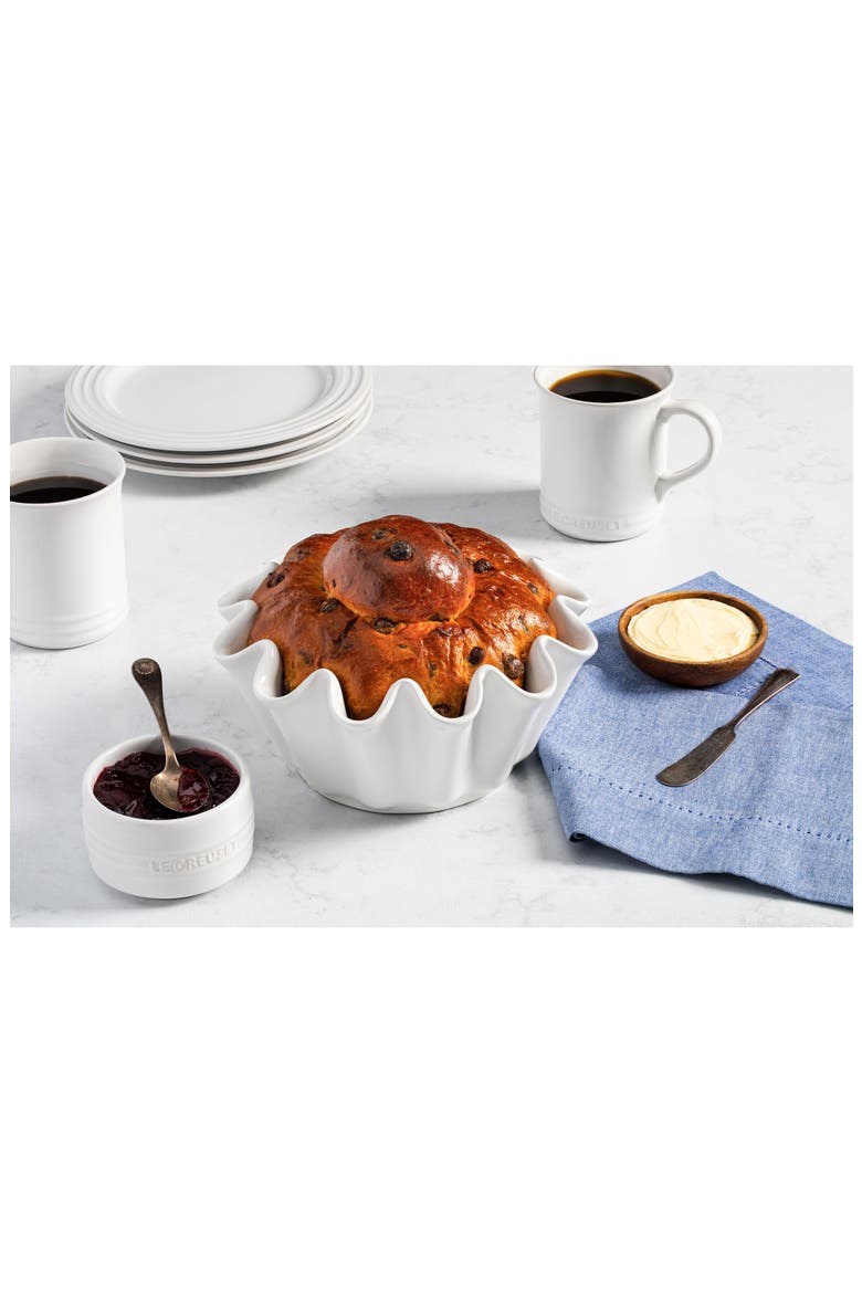 Ruffle Brioche Baker Pan, Alternate, color, WHITE