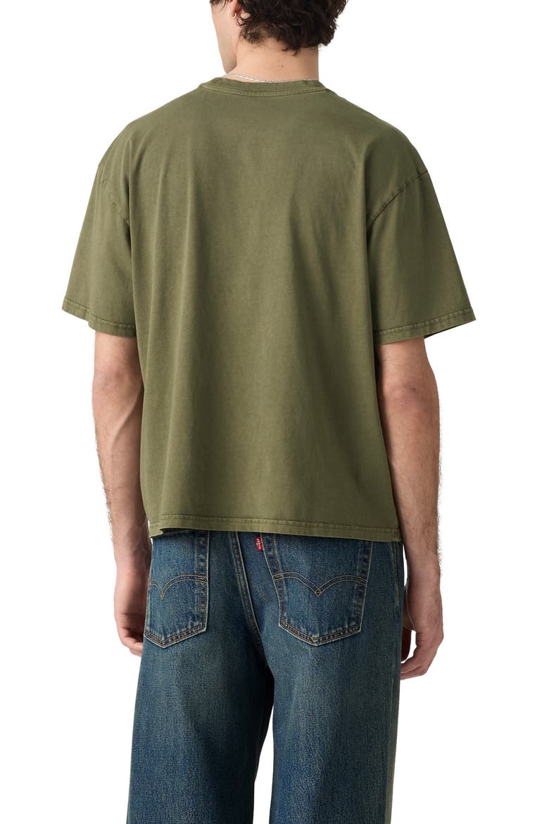 Classic Boxy T-Shirt, Alternate, color, GARMENT DYE OLIVE NIGHT