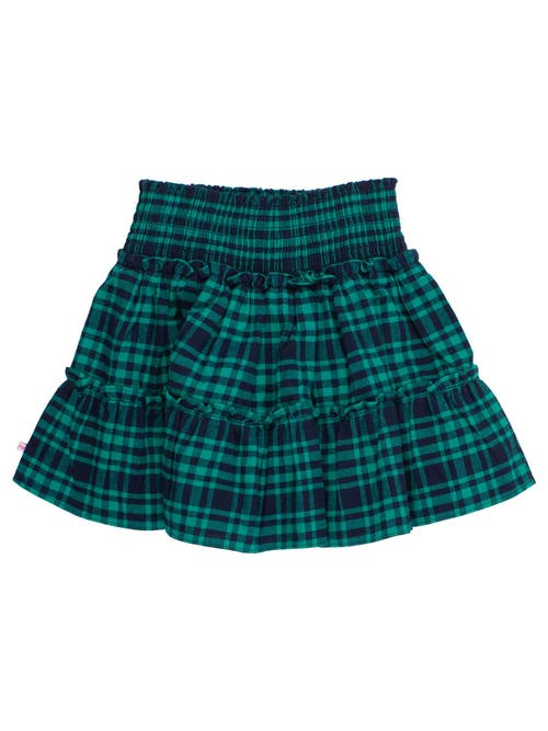 Rufflebutts Smocked Twirl Skirt In Green