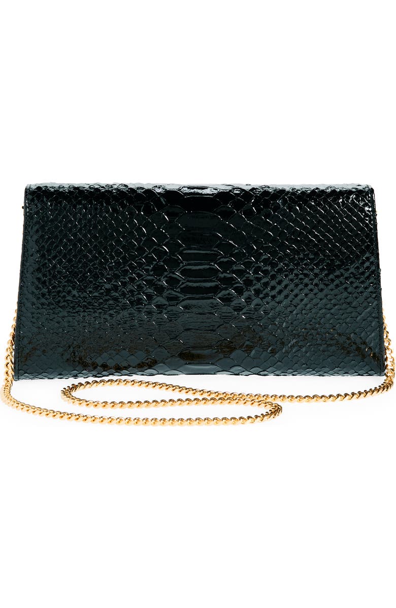 TOM FORD Nobile Python Embossed Leather Clutch, Alternate, color,