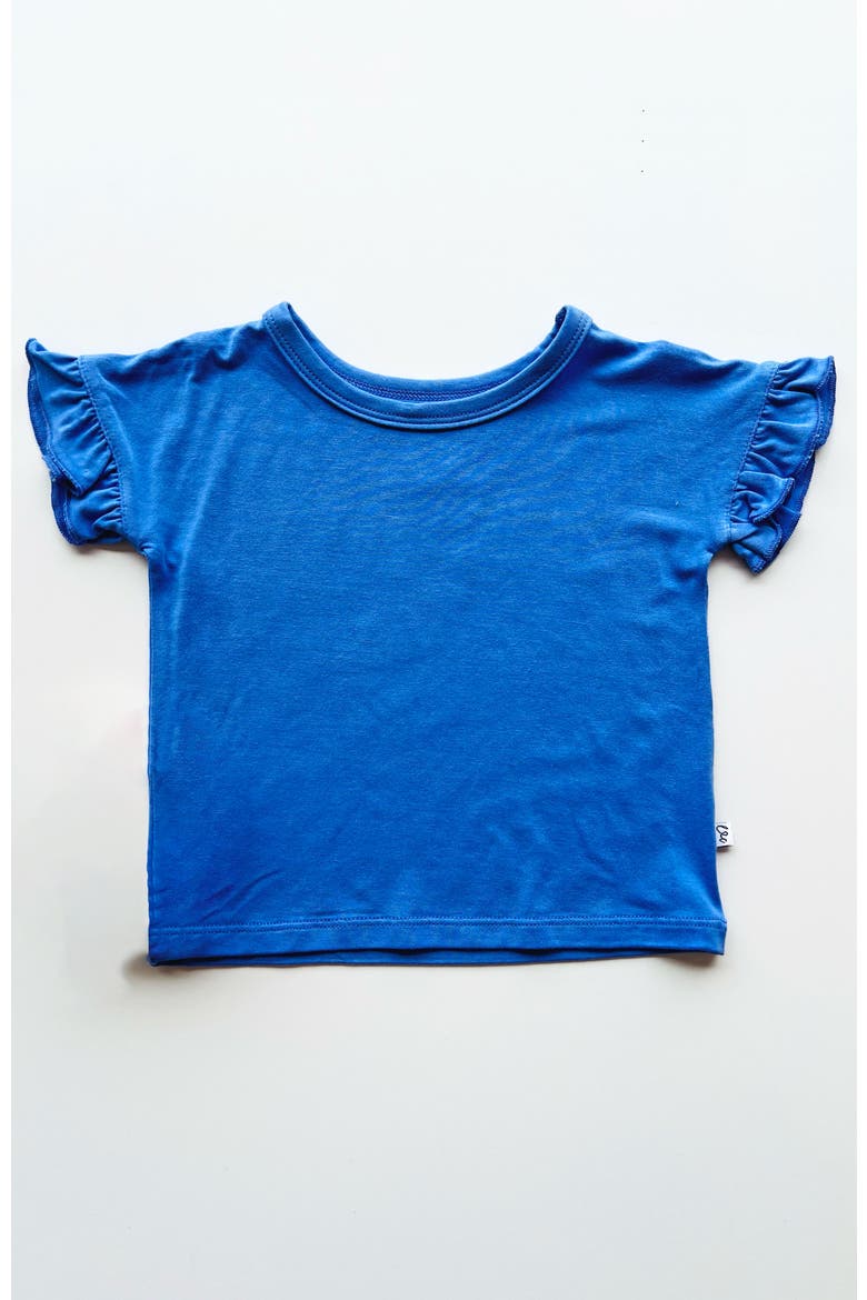 Korrie Ruffle Tee, Main, color, Purple