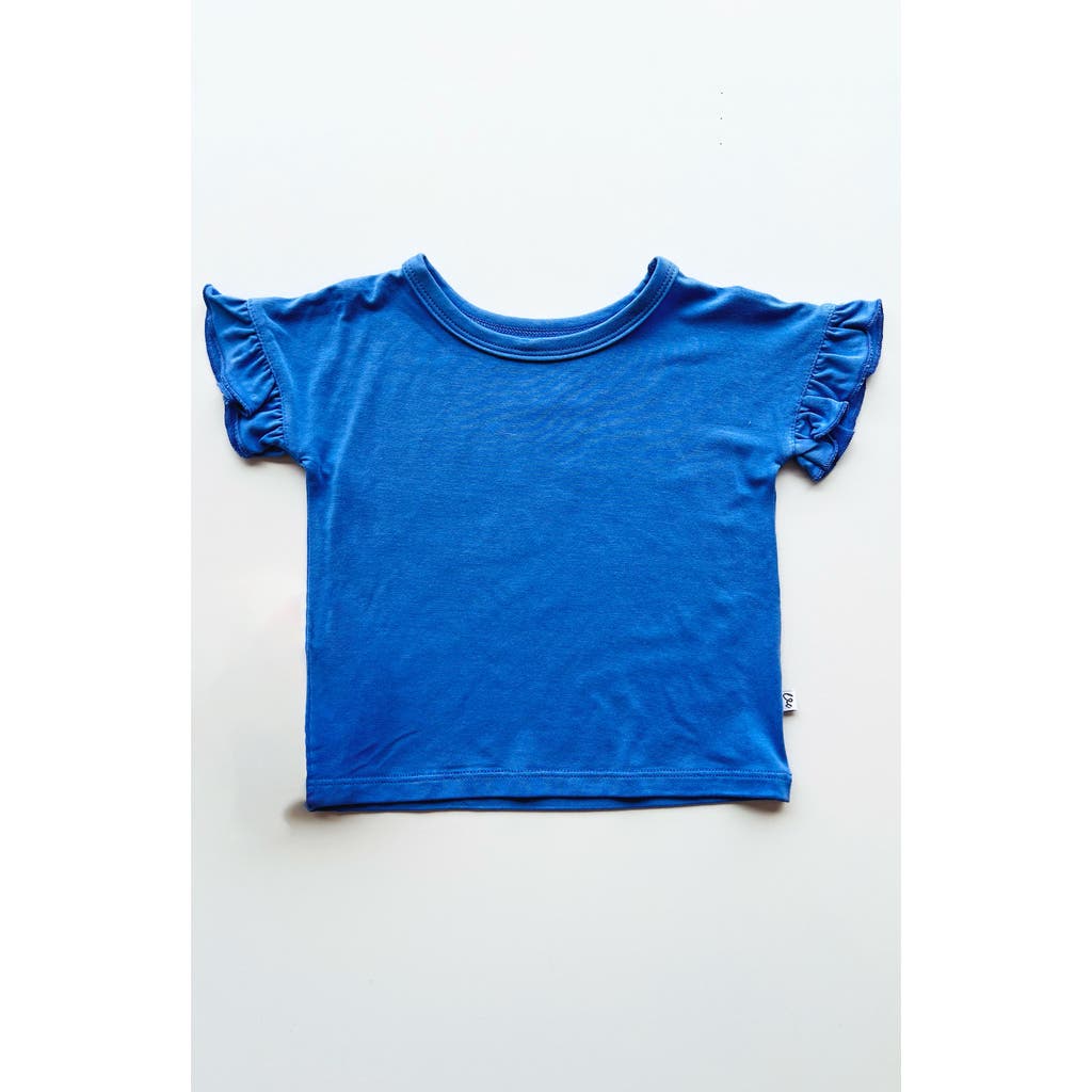 Laree + Co Korrie Ruffle Tee In Purple
