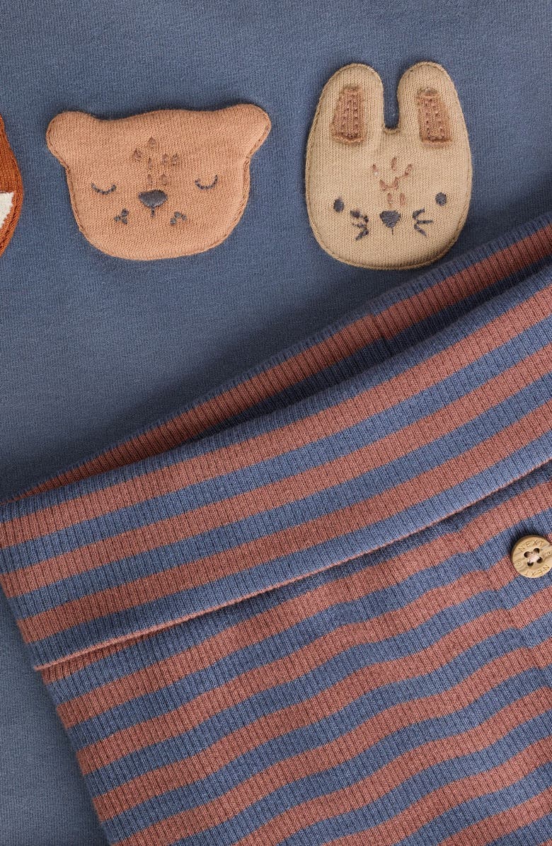 NEXT Animal Graphic Sweatshirt & Joggers Set, Alternate, color, Blue