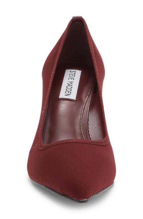 Steve Madden Griffen Pointed Toe Pump In Burgundy