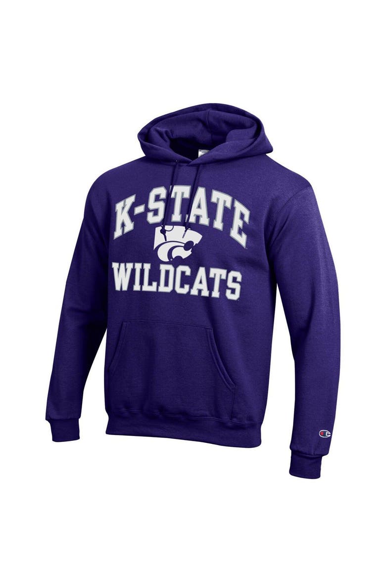 Men's Champion Purple Kansas State Wildcats High Motor Pullover Hoodie, Alternate, color, Purple