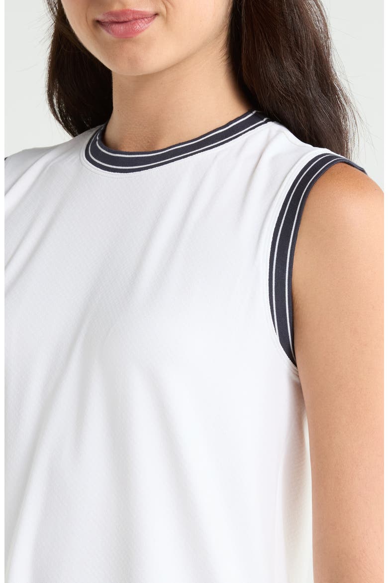 Endo Court Sleeveless Minidress, Alternate, color, WHITE / BLUE NIGHTS