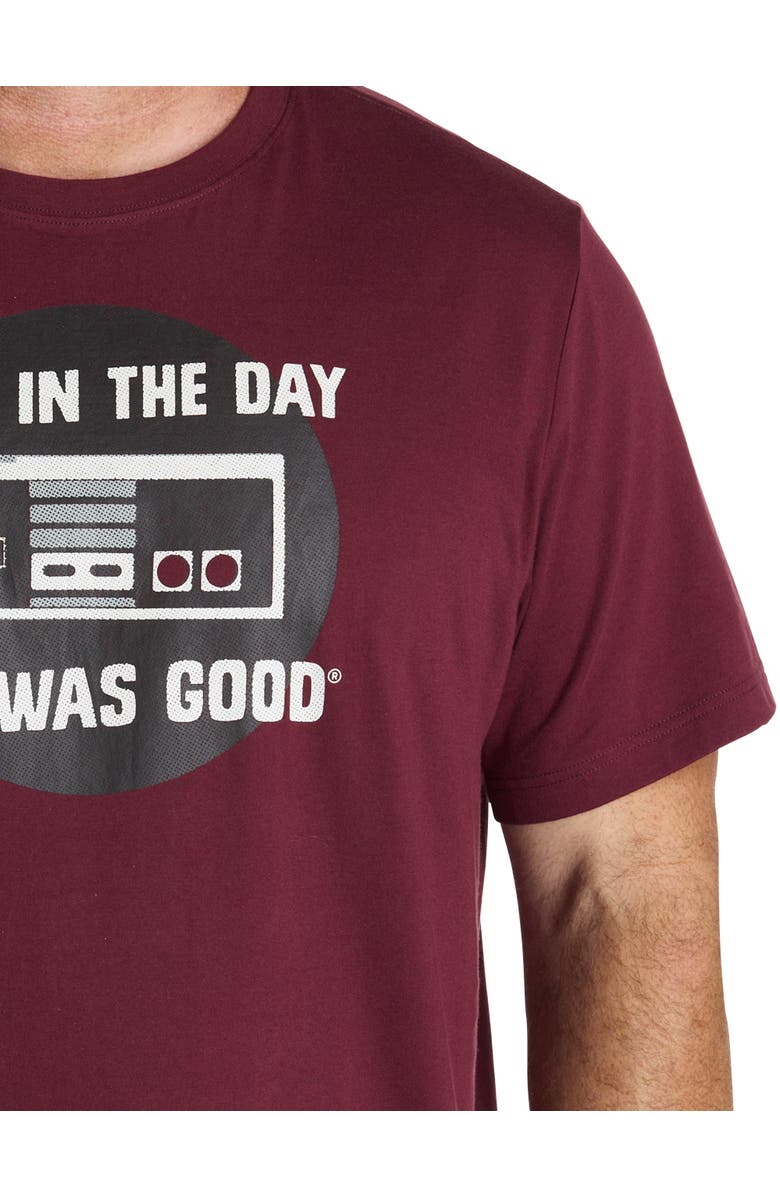 LIFE IS GOOD Big & Tall Back In The Day Graphic Tee, Alternate, color, Maroon