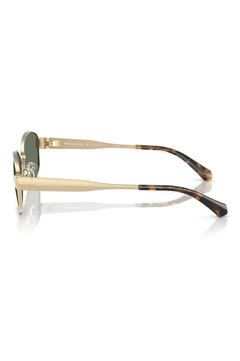 56mm Oval Sunglasses, Alternate, color, GREEN/ GOLD