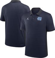 Jordan Brand Men's Jordan Brand Navy North Carolina Tar Heels 2026 Early Season Coaches Sideline Victory Stripe Dri-FIT Polo