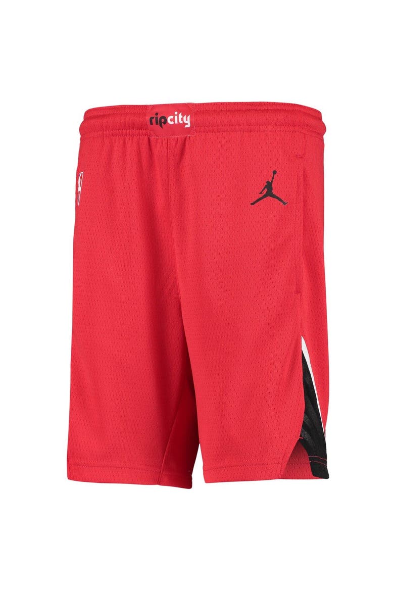 Youth Jordan Brand Red Portland Trail Blazers 2019/20 Swingman Performance Shorts - Statement Edition, Alternate, color, Red