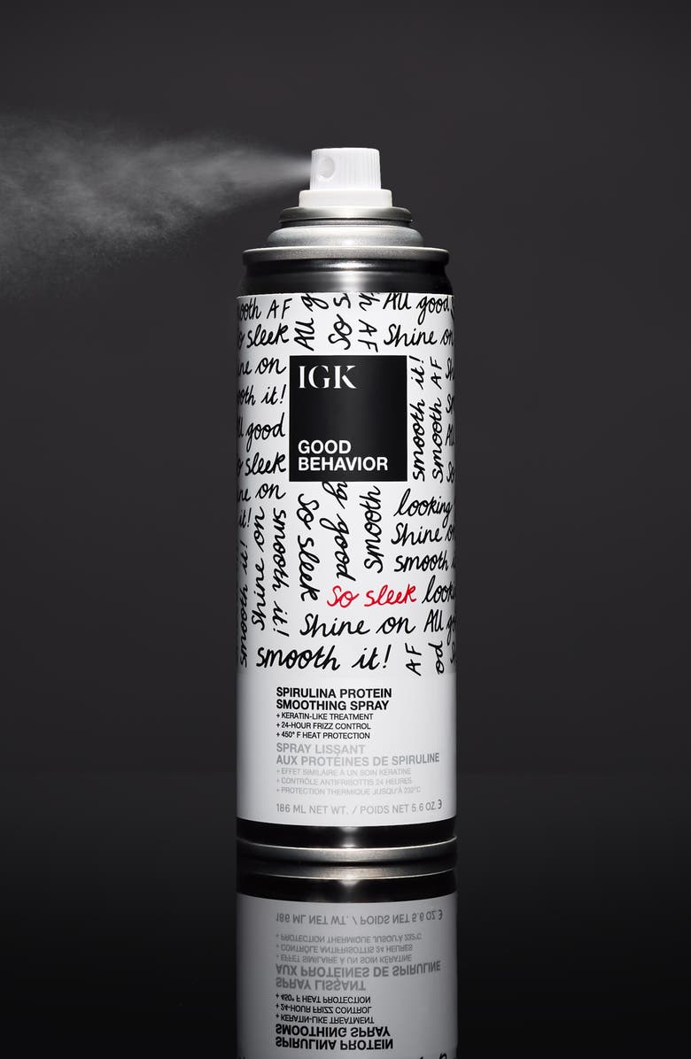 IGK Good Behavior Spirulina Protein Smoothing Spray, Alternate, color, 