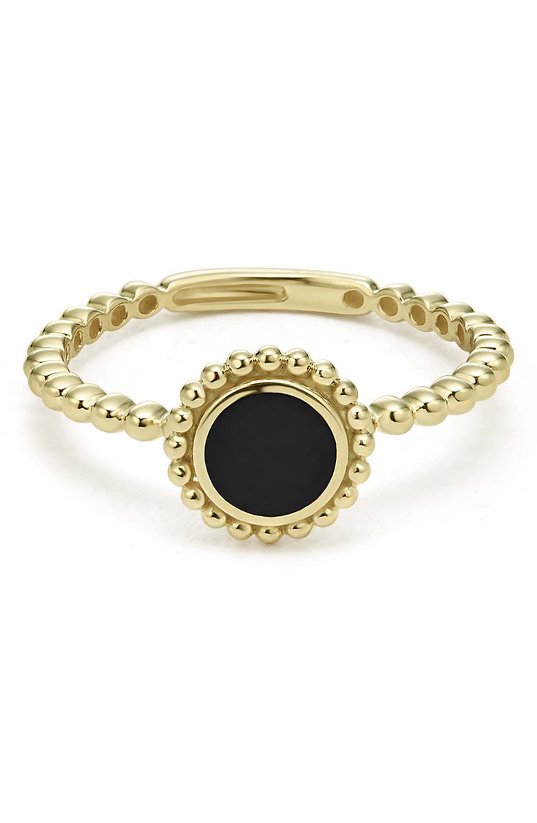 LAGOS Covet Onyx Station Ring, Main, color, 
