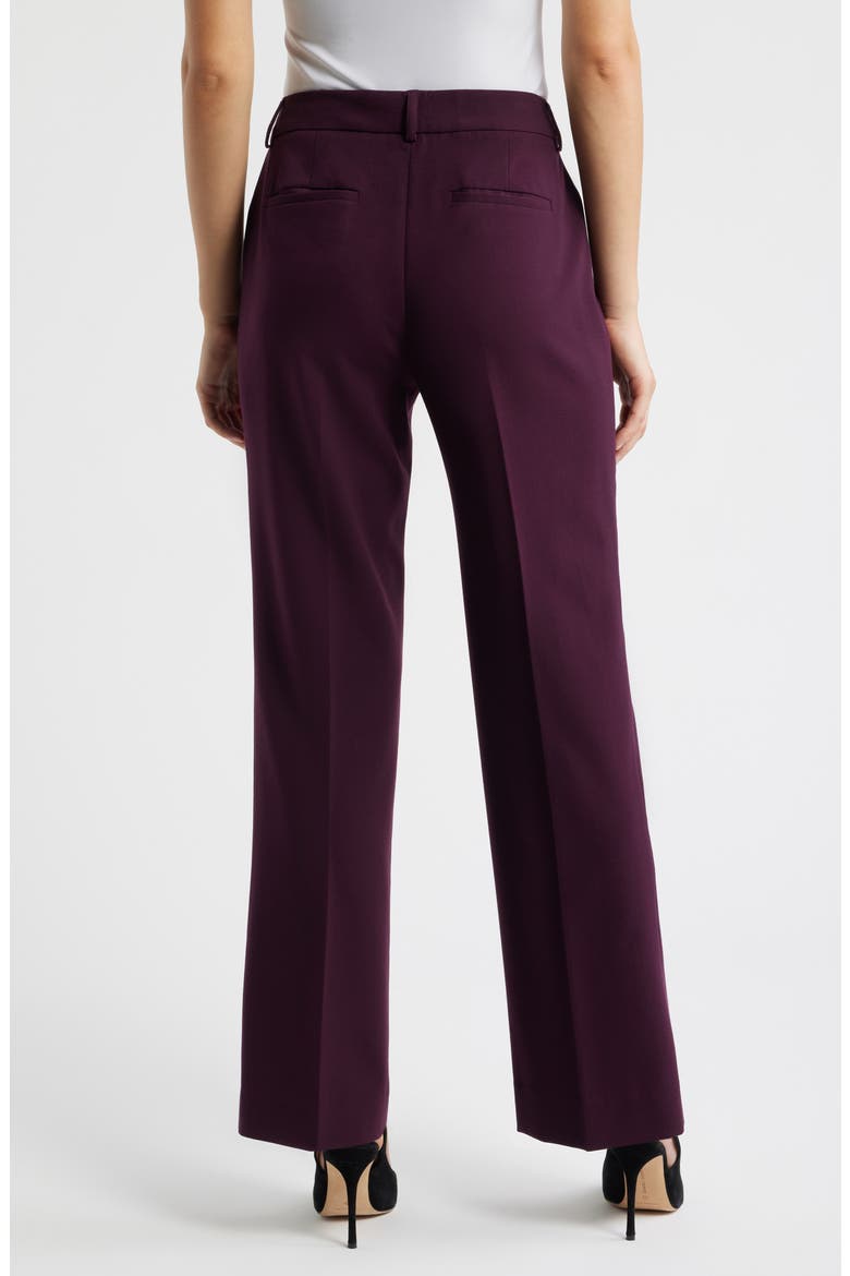 Flare Leg Pants, Alternate, color, PLUM
