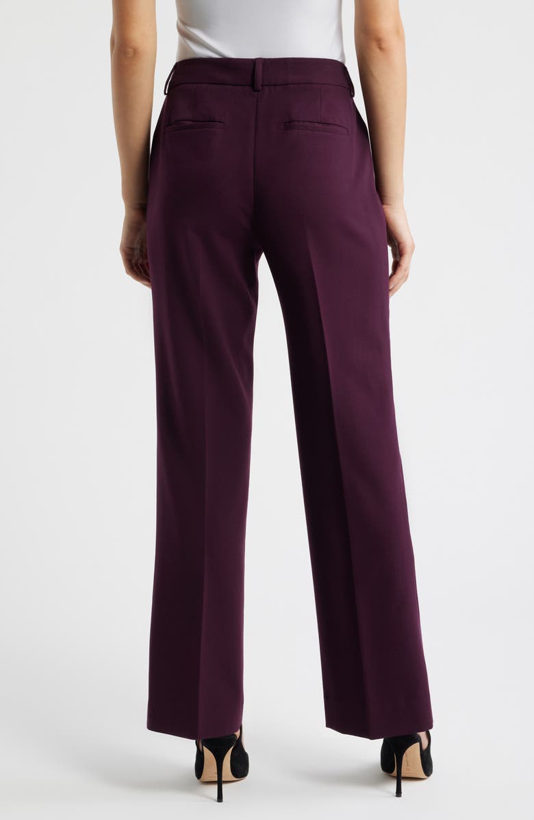 Tahari ASL Flare Leg Pants, Alternate, color, Plum