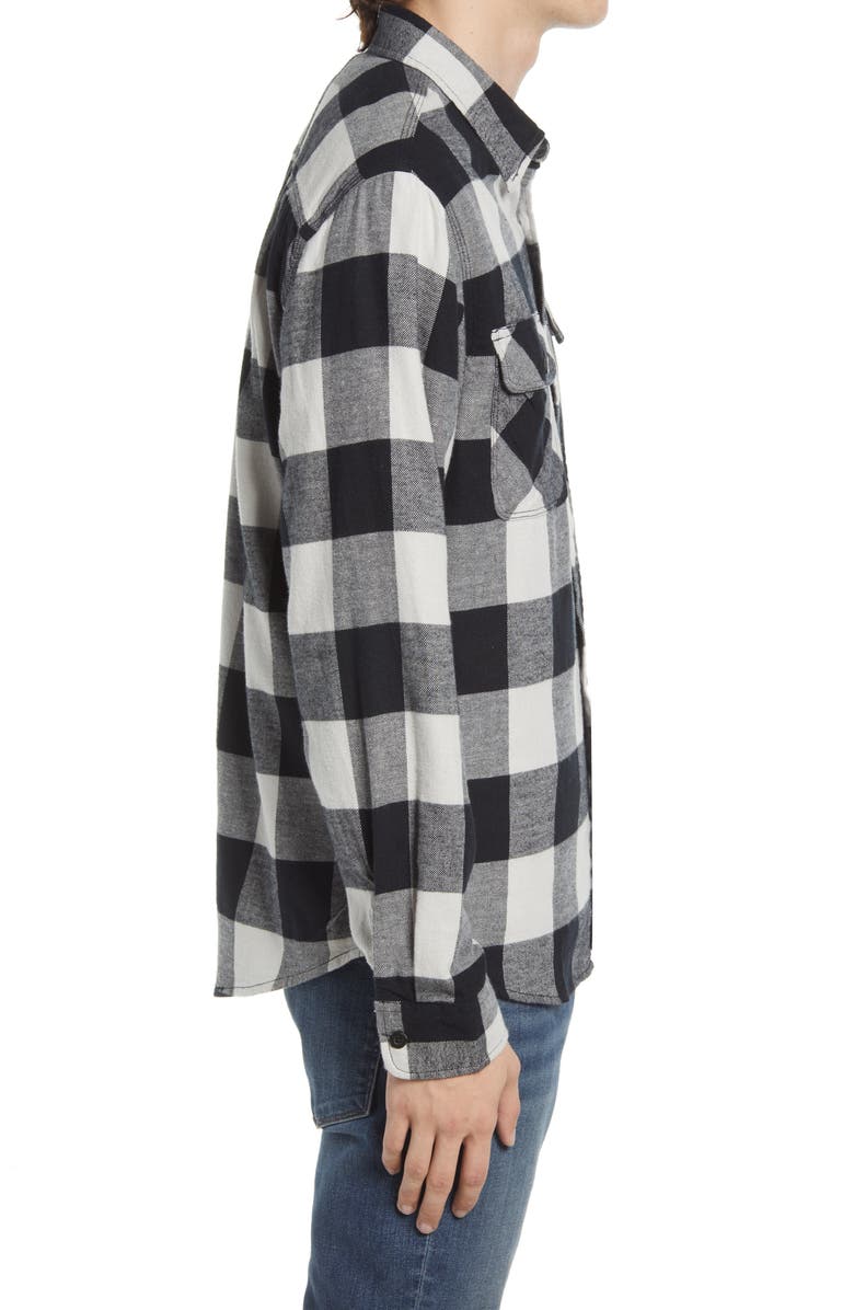 Brixton Bowery Check Flannel Button-Up Shirt, Alternate, color, 