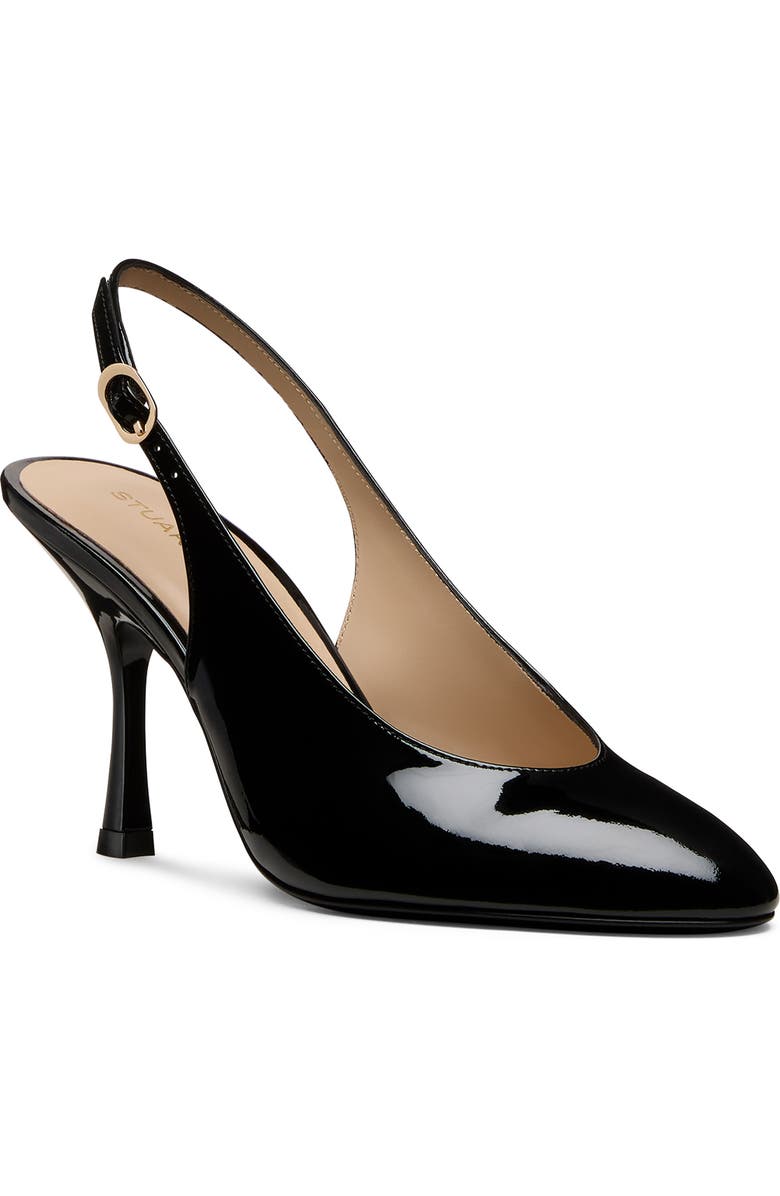 Stuart Weitzman Madison Slingback Pump 85, Main, color, Black