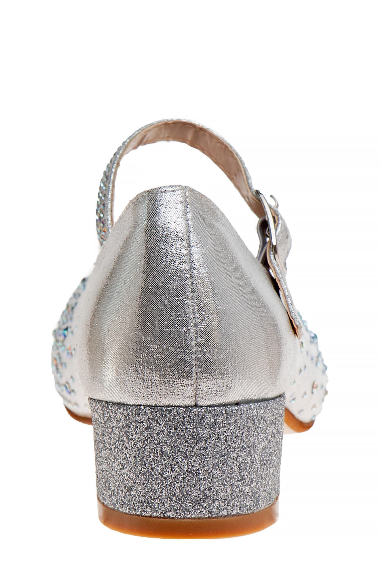 Embellished Mary Jane Pump, Alternate, color, SILVER