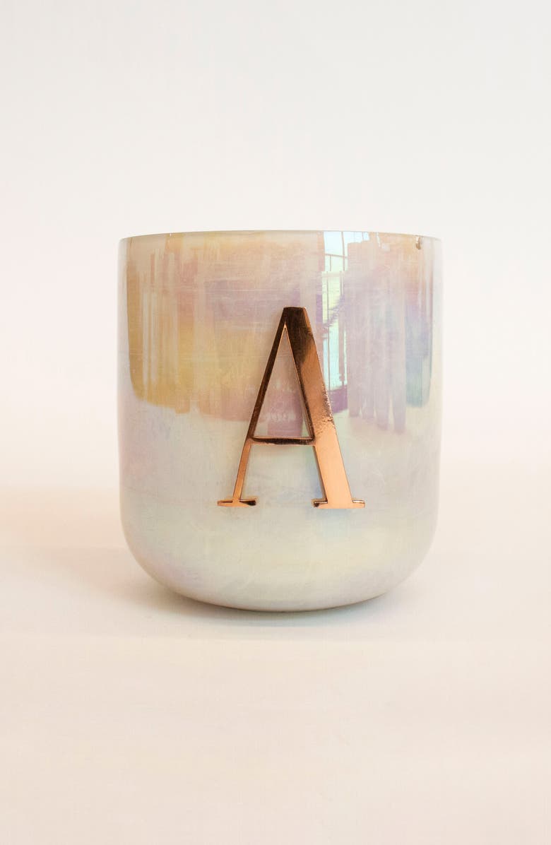 Anthropologie Home Anthropologie Monogram Candle, Main, color, 