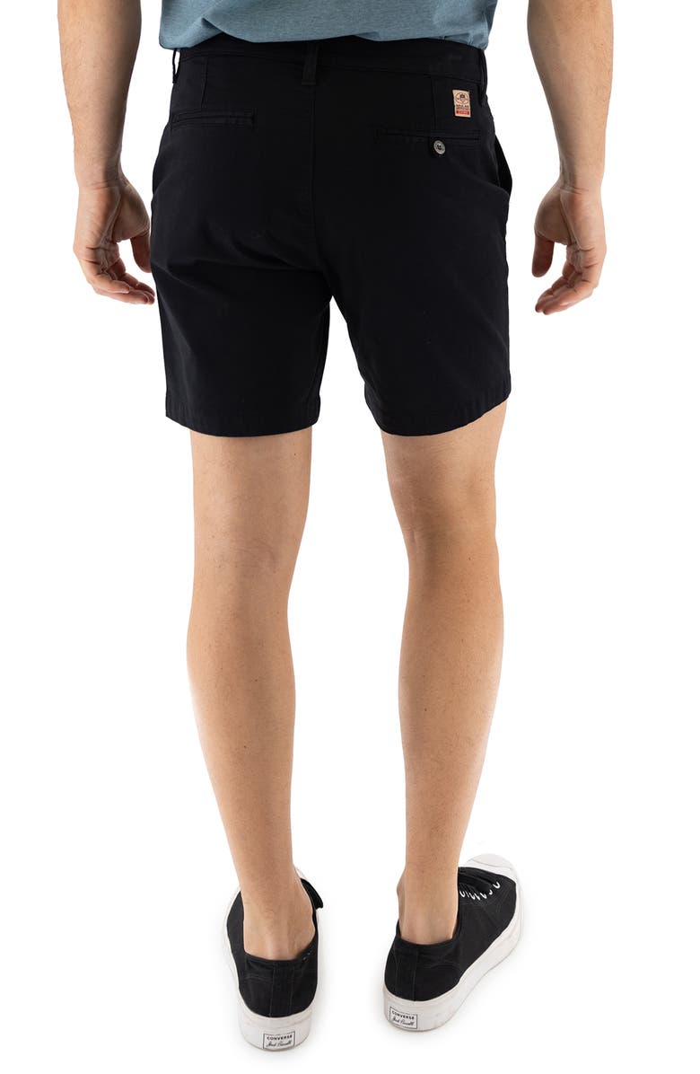 Devil-Dog Dungarees 7-Inch Performance Stretch Chino Shorts, Alternate, color, Black