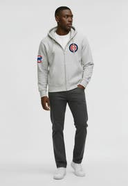 Champion Men's Champion Gray Chicago Cubs Reverse Weave Chenille Full-Zip Hoodie
