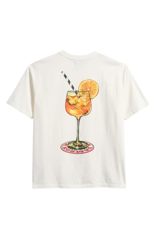 Shop Damson Madder Spritz Organic Cotton Graphic T-shirt In White
