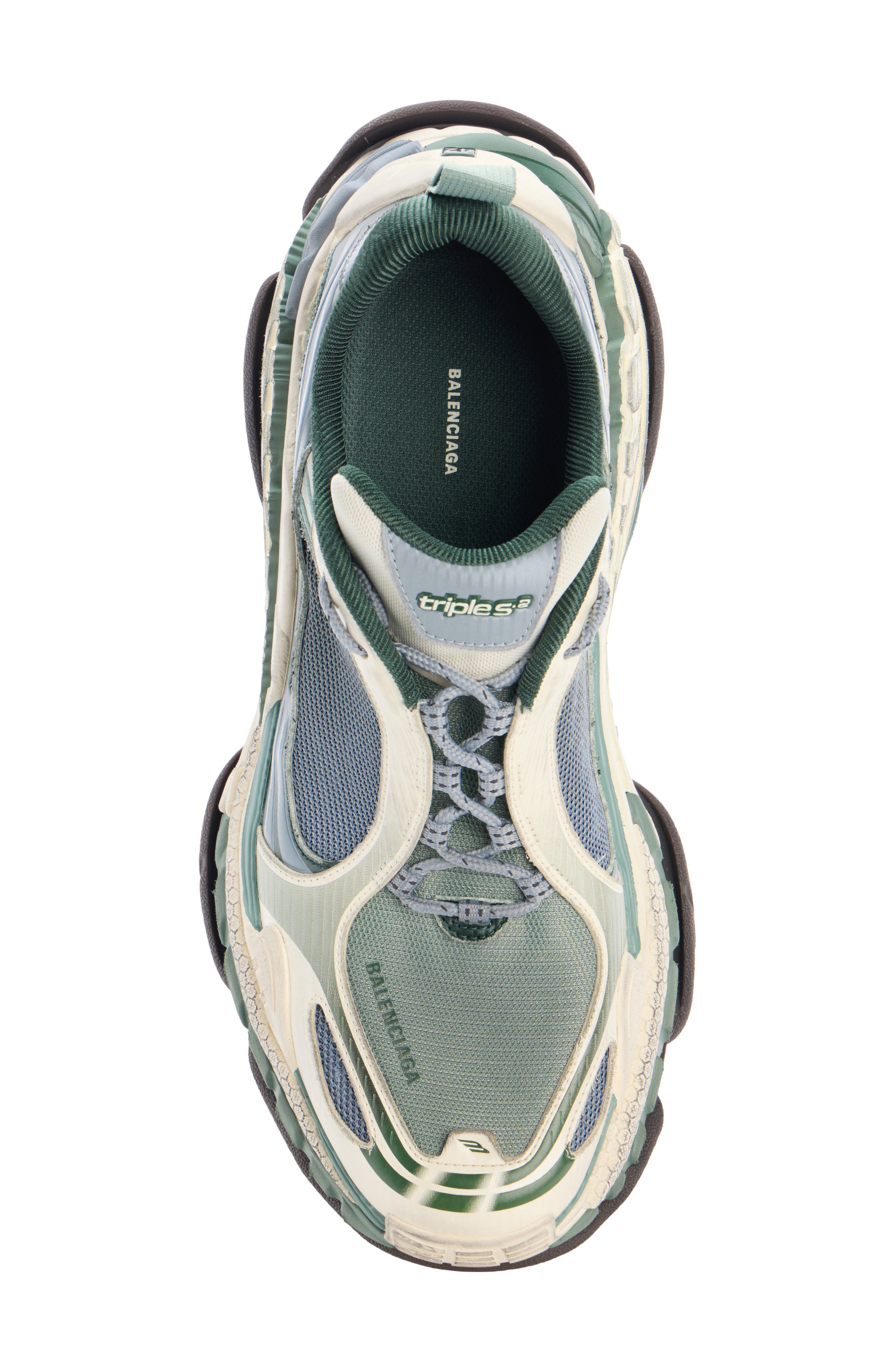 Triple S 2 Sneaker, Alternate, color, 4491 GREEN MIX/ BEIGE/ GREY