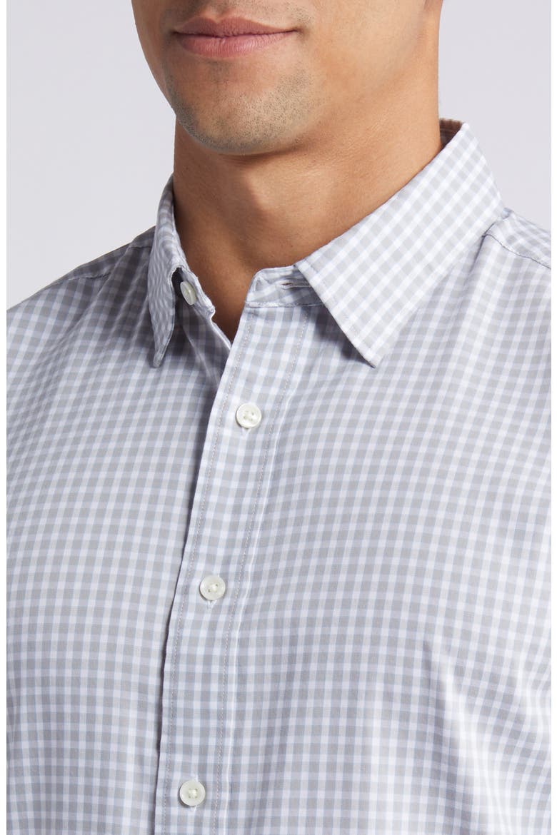 The Movement Button-Up Shirt, Alternate, color, GREY SKIES GINGHAM