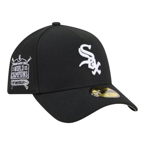 Men's New Era Black Chicago White Sox A-Frame 59FORTY Fitted Hat
