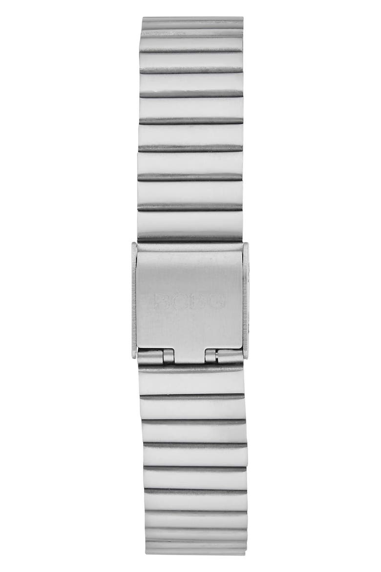 Octagon Quartz Bracelet Watch, 26mm, Alternate, color, SILVER
