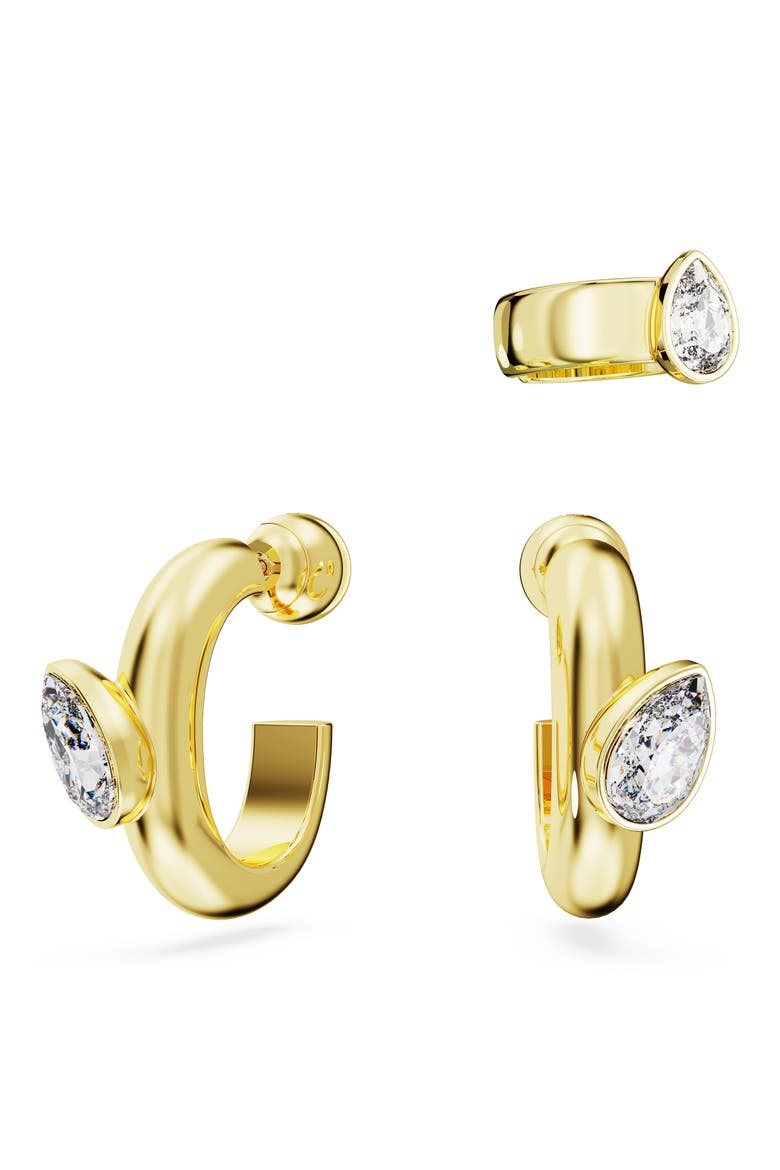 Dextera Hoops & Cuff Earring Set, Main, color, GOLD