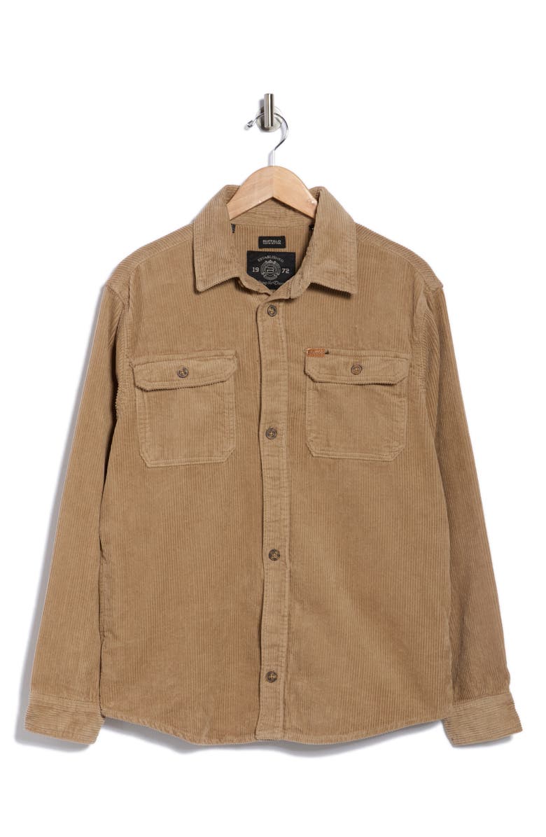 Buffalo Jeans Jeremias Corduroy Shirt Jacket, Alternate, color, Mink
