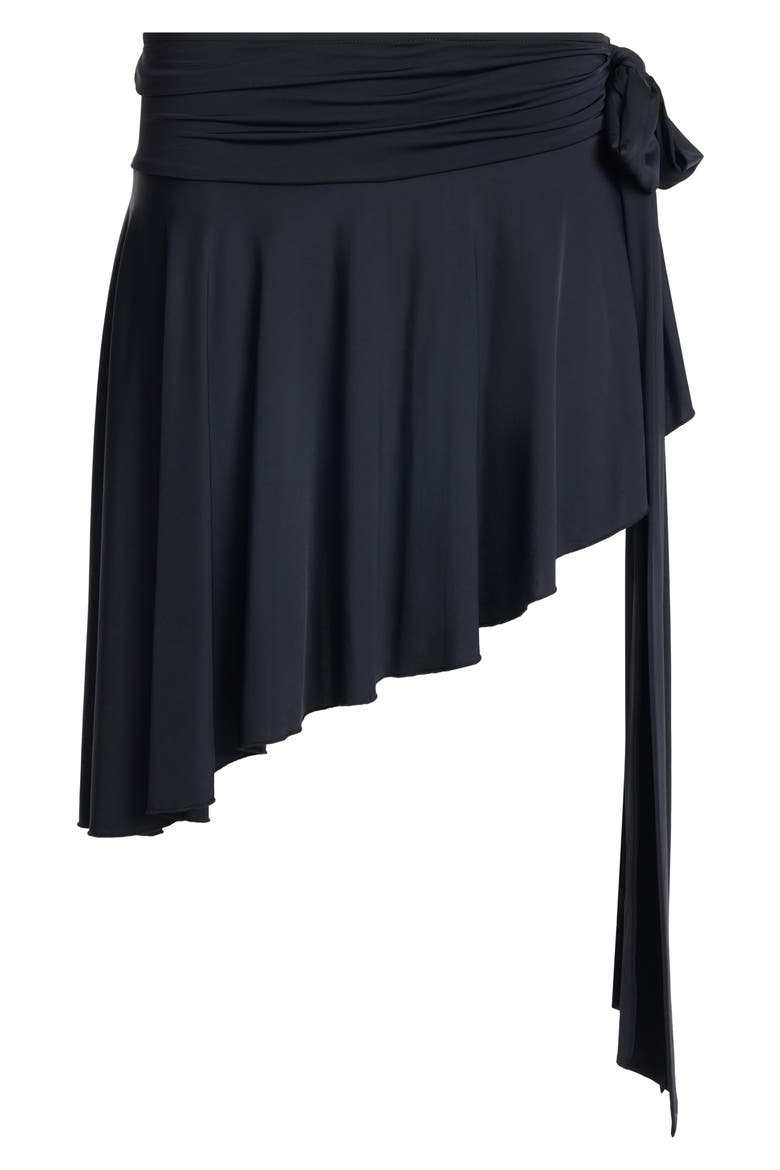 Safari Asymmetric Midi Skirt, Alternate, color, NOIR