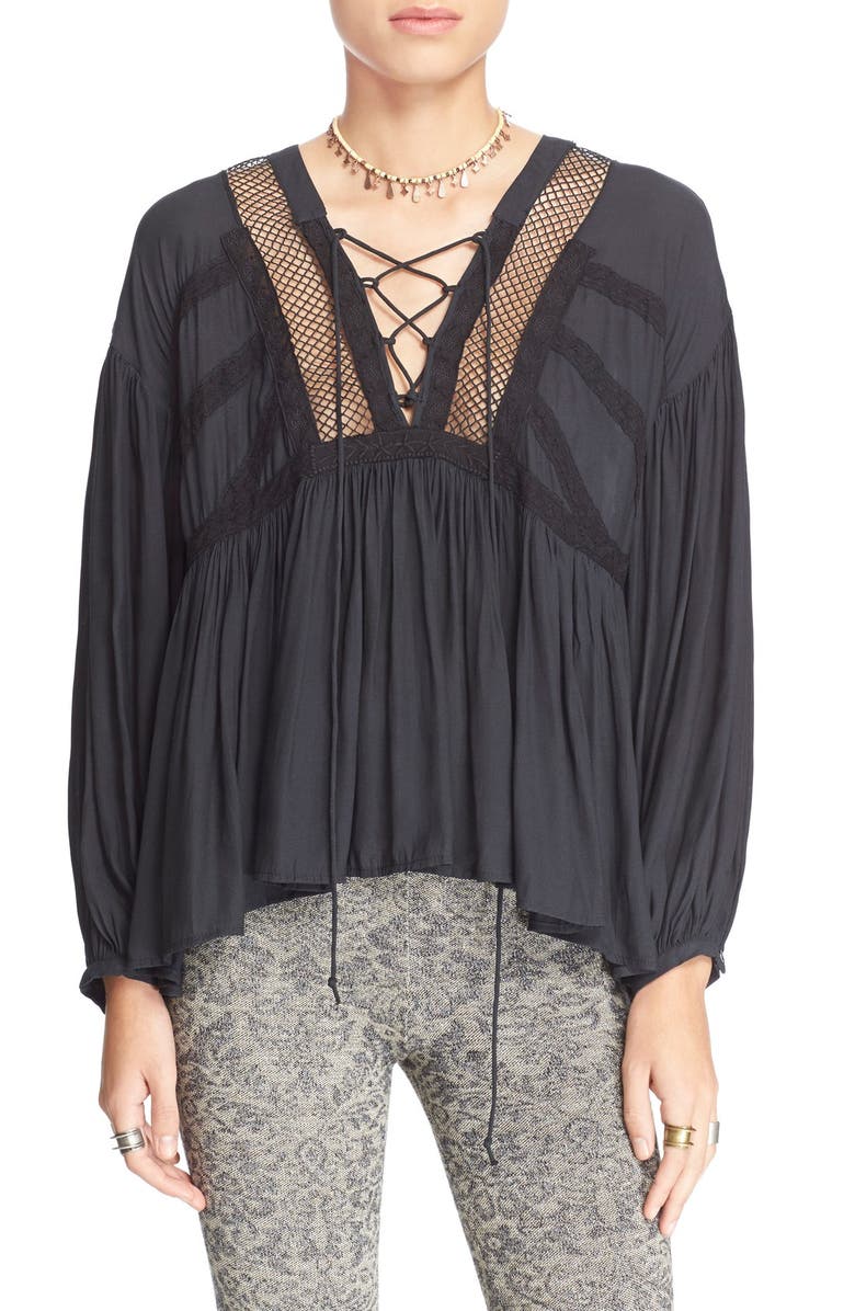 Free People 'Don't Let Go' Peasant Top, Main, color,