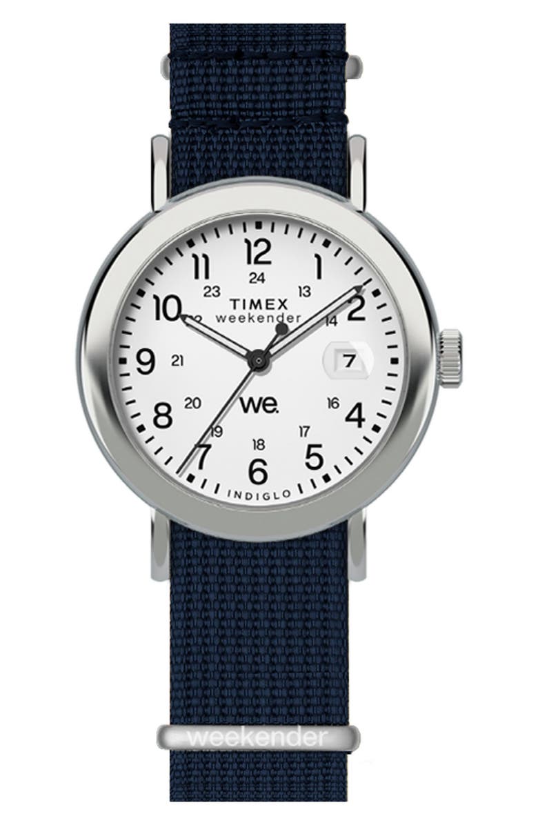 Timex<sup>®</sup> Weekender Canvas Strap Watch, 37mm, Main, color, 